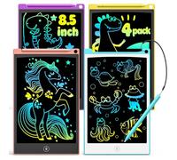 TECJOE 4 Pack LCD Writing Tablet,8.5 Inch Colorful Doodle Board Drawing Tablet for Kids,Kids Travel Games Activity Learning Toys Birthday Gifts for 3 4 5 6 Year Old Boys and Girls Toddlers