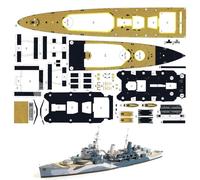 TECKEEN 1: 400 Paper British Belfast Light Cruiser 3D Model Simulation Fighter Ship Military Science Exhibition (Unassembled Kit) Model