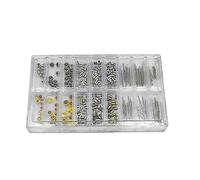 TECKEEN 1 Box Watch Band Strap Winder Winding Stem Crown Tube Set for Watch, Watchmaker Repairing Tool Accessories