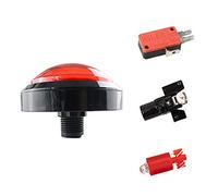 TECKEEN 60mm Arcade Round Push Button Illumilated 12V LED Light with Microswitch
