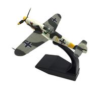 TECKEEN Alloy WWII German Air Force Messerschmitt BF-109 Fighter Aircraft Model 1:72 Simulation Science Exhibition Model