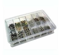 TECKEEN Wholesale 6 Varioius Sizes Total 144 PCS Watch Stem+Crown Replacement Spare Parts Box Set for Ladies Quartz Watches Accessories