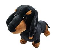 Teckel Dachshund Dog Plush Toy Very Soft Touch and Realistic and Adorable Design - Dachshund Breed, Black