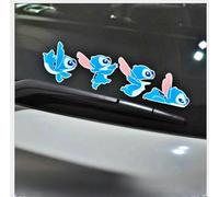 TECKI Car Stickers Funny Rear Window Stitch Animation Car Sticker Cartoon Sticker Cover Scratch Applique Car Motorcycle Decoration