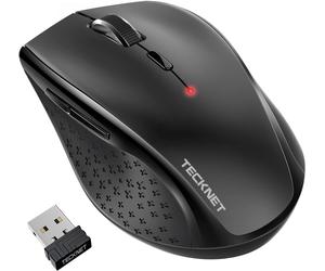 TECKNET 2.4G Classic Wireless Mouse for Laptop, 3200 DPI Optical Computer Mouse