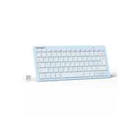 TECKNET 2.4G Wireless Keyboard For Windows/Chrome OS, UK Layout Compact Mini Keyboard, Small Silent Whisper-Quiet Keyboards with 12 months Battery