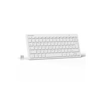 TECKNET 2.4G Wireless Keyboard, Small Keyboards with Media Hotkeys, Ultra Slim Compact Wireless Keyboard, 12-Month Battery Life, Compatible with PC,