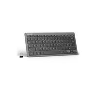 TECKNET 2.4G Wireless Keyboard, Small Keyboards with Media Hotkeys, Ultra Slim Compact Wireless Keyboard, 12-Month Battery Life, Compatible with PC,