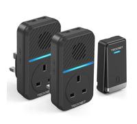 TECKNET 2-in-1 Plug-Through Doorbell with USB & AC Sockets, Self-Powered
