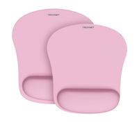 TECKNET 2 Pack Mouse Pad with Wrist Support Ergonomic Gaming Mouse Pad Pain Relief Portable Comfortable Mousepad for Computer Laptop Office Home