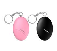 TECKNET 2 Pack Personal Safety Alarms For Women, 130dB Loud Sound Siren, Small Rape Alarm Keychain & Keyring, Emergency Security Safe Protection Devices For Girls Kids Elderly Night Runners