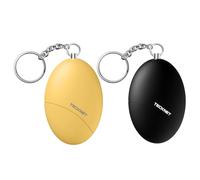 TECKNET 2 Pack Personal Safety Alarms For Women, 140dB Loud Sound Siren, Small Alarm Keychain & Keyring, Emergency Security Safe Protection Devices For Girls Kids Elderly Night Runners