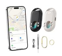 TECKNET Air Tag Tracker 2 Pack, Rechargeable Item Finder for Apple Find My
