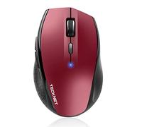 TECKNET Bluetooth Mouse, 4800 DPI WirelessMouse, Cordless Mice Ergonomic Portable for Laptop, Computer Mouse witb 6 Adjubstable DPI, PC Mouse with 24 Month Battery Life, Battery Indicator