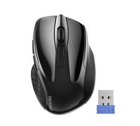 TECKNET Bluetooth Mouse, 4800DPI Wireless Mouse Computer Silent Click USB Mice B