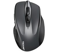 TECKNET Bluetooth Mouse, 4800DPI Wireless Mouse Computer Silent Click USB Mice Bluetooth 3.0/5.0 and 2.4GHz Connectivity with 6 Adjustable DPI, 30