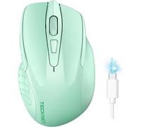 TECKNET Bluetooth Mouse, Rechargeable Bluetooth Wireless Mouse(Tri-Mode: BT 5.0