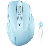 TECKNET Bluetooth Mouse, Rechargeable Bluetooth Wireless Mouse(Tri-Mode: BT 5.0