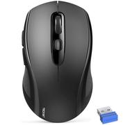TeckNet Bluetooth Mouse, Three-mode Bluetooth Wireless Mouse (Bluetooth 5.0/3.0 and 2.4G Wireless), 2400DPI Portable Mouse for...