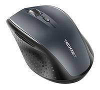 TECKNET Classic Bluetooth Mouse, 3000 DPI Wireless Mouse, Cordless Mice Ergonomic Portable Mouse for Laptop, Computer Mouse with 5 Adjustable DPI, PC Mouse with 24 Month Battery Life