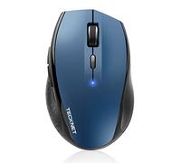 TECKNET Bluetooth Mouse, 3000DPI Wireless Mouse, 24 Month Battery Life With Battery Indicator, 3000/2000/1600/1200/800 dPi