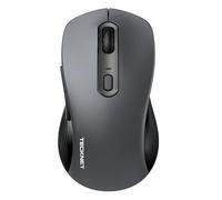 TECKNET Classic Wireless Mouse, Tri-Mode Bluetooth 5.0/3.0 & 2.4G Laptop Mouse Wireless, 4800DPI Optical Tracking with 6 Adjustable Levels, Cordless USB Silent Computer Mice for PC Mac Linux Chrome