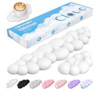 TECKNET Cloud Wrist Rest Keyboard Wrist Rest Set Wrist Support, Memory Foam & PU Leather, Cloud Keyboard Rest for Wrist Support and Arm Rest, Desk Cloud Wrist Pad for PC/Gaming/Hand Cushion/Computer