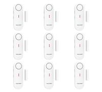 TECKNET Door Alarm Sensor, Mini Window Alarm Sensors, Door Sensor Alarm for Home Security Systems with Quick Loud 100dB Ring Alarm, Wireless Burglar Alarms for House, Shop, Office, Garage (9 PCS)