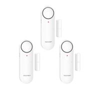 TECKNET Door Alarms When Opened, Alarm & Chime Winsow Sensor, Home Security With 3-Level Volume Selection, Red-Flashing-Ligh Garage Alarms, Door Sensor Alarm for Window, Garage, Pool and Anti-Theft