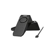 TECKNET Door Stop Alarm, Door Stopper with 130dB Security Alarm, Rechargeable Door Wedge Stop Siren with Non-Slip Silicone Base, Portable Anti-Theft for Home, Hotel, Black (2Pcs)