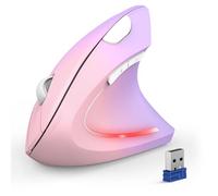 TECKNET Ergonomic Mouse, Wireless Bluetooth Vertical Mouse, 4800 DPI Silent Mouse with 6 Adjustable DPI Levels, 2.4GHz Optical Mouse, 6 Buttons Wireless Mouse for Laptop, Desktop, PC, MacBook