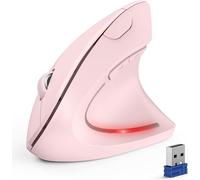 TECKNET Ergonomic Mouse, Wireless Bluetooth Vertical Mouse, 4800 DPI Silent Mouse with 6 Adjustable DPI Levels, 2.4GHz Optical Mouses, 6 Buttons Wireless Mouse for Laptop, Desktop, PC, MacBook