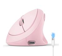 TECKNET Ergonomic Wireless Mouse, Vertical Bluetooth Mouse Rechargeable (Tri-Mode: BT5.0/BT3.0+2.4G), 4800DPI Slient Mouse with 6 Adjustable DPI, 6-Button Cordless Mouse for Laptop, PC, Mac