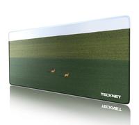 TECKNET Gaming Mouse Mat, 900x400x3mm Large Mouse Pad, Extended Waterproof Mousepad, Non-Slip Rubber Base-Smooth Cloth Surface-Compatible with Laser and Optical Mouse -Meadow