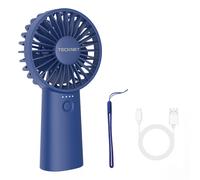 TECKNET Handheld Fan Rechargeable - 4000mAh Portable Desk Fan with LED