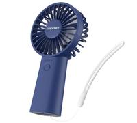 TECKNET Handheld Fan Rechargeable, 4000mAh Portable Desk Fan with LED Battery Indicator, 5 Speeds & 16H Working Time, Foldable Small USB Fan Personal Hand Fan for Home Office Outdoor Travel