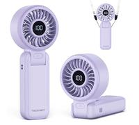 TECKNET Handheld Fan with 5000mAh, USB Portable Hand Held with LED Display