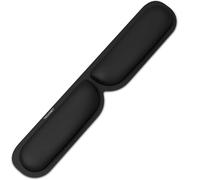 TECKNET Keyboard Wrist Rest Mouse Pad, Non-Slip Ergonomic Keyboard Wrist Support with Comfortable Memory Foam for Gaming, Office, Laptop, Computer（Black）