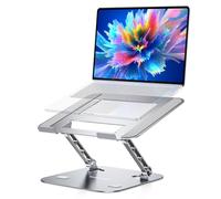 TECKNET Laptop Stand for Desk, Adjustable Laptop Holder, Silver