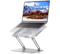 TECKNET Laptop Stand for Desk, Ergonomic Laptop Riser for Desk, Adjustable Laptop Stand for desk Laptop Holder for All 11-17.3 Inch Laptops, Silver