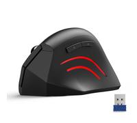 TECKNET Ergonomic Mouse, 4800DPI Wireless Vertical Mouse 6-Button Silent Mice with 5 Adjustable Levels DPI, USB Receiver, 2.4G Cordless Computer Mouse Optical Wireless Mouse for Laptop, PC, Mac