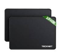 TECKNET Mouse Mat 2 Pack with Stitched Edges, 270x210x3mm Mousepad Gaming Mouse Pad Mat, Waterproof Mouse Mats with Non-Slip Rubber Base, Mouse Pads for Computers, Laptop, PC