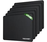 TECKNET Mouse Mat 6 Pack with Stitched Edges, 270x210x3mm Mousepad Gaming Mouse Pad Mat, Waterproof Mouse Mats with Non-Slip Rubber Base, Mouse Pads for Computers, Laptop, PC