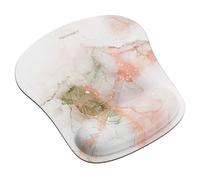 TECKNET Mouse Mat with Memory Foam Rest -Non-slip Rubber base- Special-Textured Water-Resistant Surface