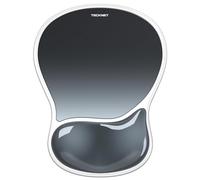 TECKNET Mouse Mat Wrist Support, Ergonomic Gel Mouse Pad, Smooth PVC Surface & Non-Slip PU Base, Cooling Silicone Mousepad Wrist Rest for Computer, Laptop, Office, Home and Travel, Gradient Black