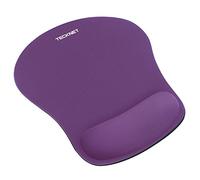 TECKNET Mouse Mat Wrist Support, Mouse Pad with Memory Foam, Purple