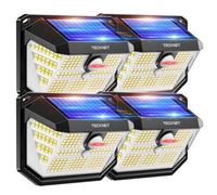 Tecknet Outdoor Solar Light 231 Led, 3 Modes Motion Sensor, Solar Powered Security Light Wide Angle, Ip65 Waterproof, Solar W