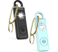 TECKNET Personal Safety Alarm for Women, 130dB Siren & Strobe Light, Rechargeable Personal Emergency Security Safe Protection Devices for Girl Kid Elderly Student