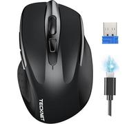 Tecknet Pro Mouse: 2.4G Usb, 2600 Dpi, 5 Levels. 24-Month Battery, 6 Buttons. For Windows/mac/linux.