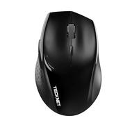 TECKNET PRO Rechargeable Wireless Mouse, 2.4GHz Mouse with USB Nano Receiver, 6400 DPI Cordless Optical USB Mouse, 6 Adjustable Levels Silent Wireless mouse for Laptop/PC/Computer